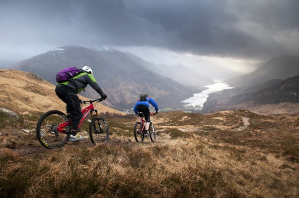 Dropping down to Loch Leven in the Scottish Highlands