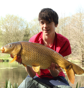 A chunky common carp for Carl during one of a trip to a local day ticket fishery.