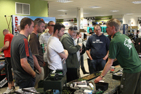 Show give us a great chance to demonstrate the benefits of products and get extra feedback from anglers.