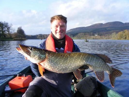 Stunning pike caught on Lake of Menteith