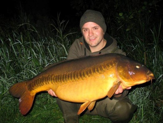 The best looking carp we saw last month was this zip linear caught by facebook friend Wes Savage