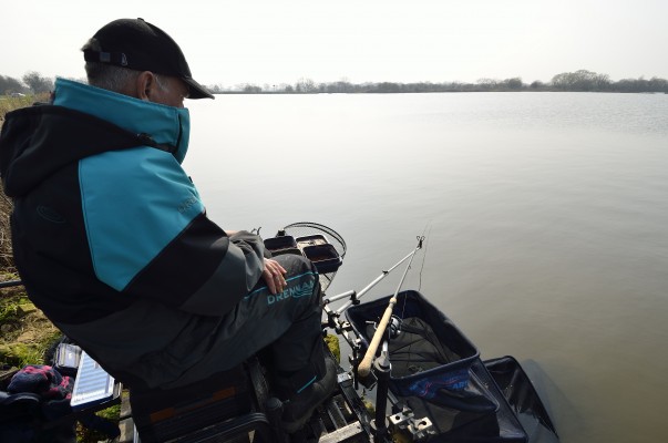 As Ivan would have done it, Alan Scotthorne waits for the bream bite to develop.