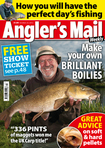 Top pellet fishing tips - revealing interview with Parkdean Masters winner Harry Billing, and perhaps the biggest match maggot bill ever - all in THIS week's Angler's Mail!