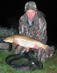 Happier times! But barbel fishing is hard work just now!