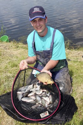 Ok, this is catch caught back in warmer days, by Michael's freezing win was hot stuff.