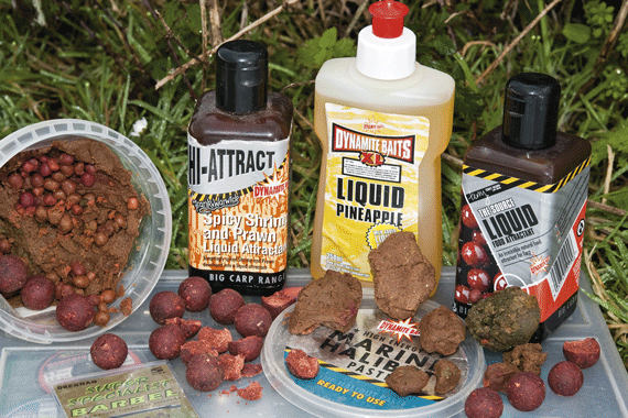 4 - Smell makes a huge difference in coloured water. A bait soaked in a stinky liquid booster is perfect for flood tactics, and don't be shy about using a proper mouthful. Paste baits also work very well, releasing their flavours much more effectively than boiled baits.
