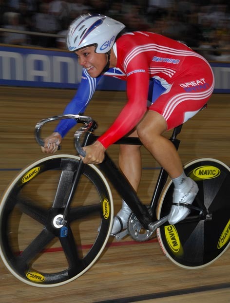 Shanaze Reade on the track