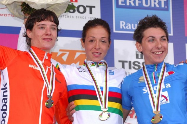 World Championships 2007 womens road race podium