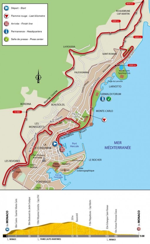 Tour de France 2009 depart map