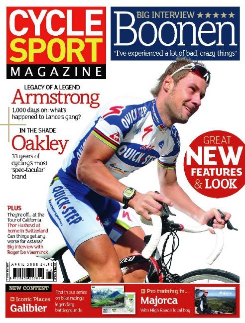 Cycle Sport April 2008 cover