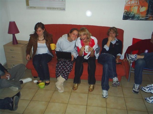 Swift Racing on sofa
