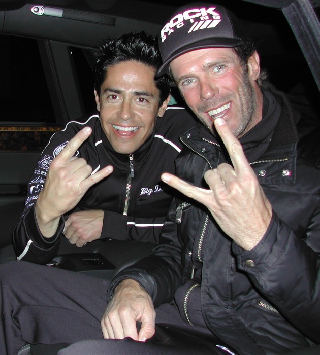 Mario Cipollini and Michael Ball