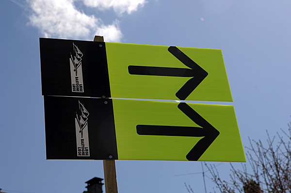 Liege-Bastogne-Liege sign