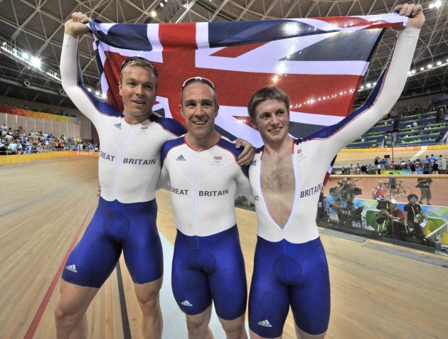 Great Britain team sprint Olympic champions 2008