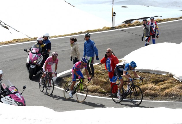 Hesjedal on Stelvio, Giro d'Italia 2012, stage 20