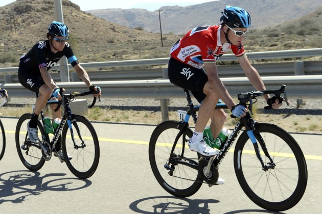 Chris Froome and Bradley Wiggins, Tour of Oman 2013, stage six