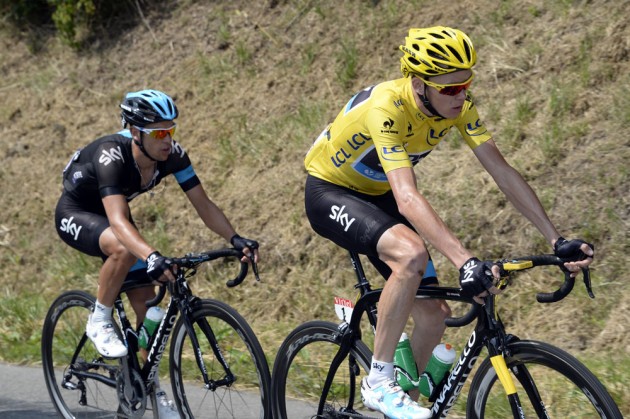 Chris Froome and Richie Porte, Tour de France 2013, stage 14