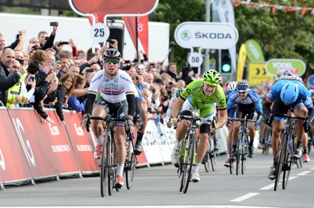 Mark Cavendish wins, Tour of Britain 2013, stage four