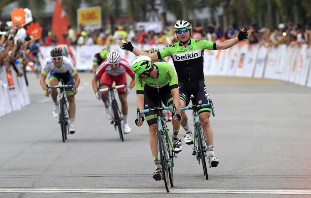 Theo Bos wins stage two of the Tour de Langkawi