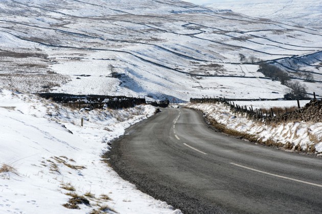 View back down the top half of Cote de Cray above the hairpin in the previous picture. A fast descent follows soon after at 16% which welcomes the riders in Richmondshire