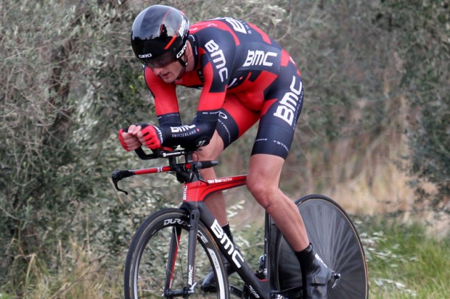 Steve Cummings on his way to winning the Stage 3B time trial of the 2014 Tour Méditerranéen