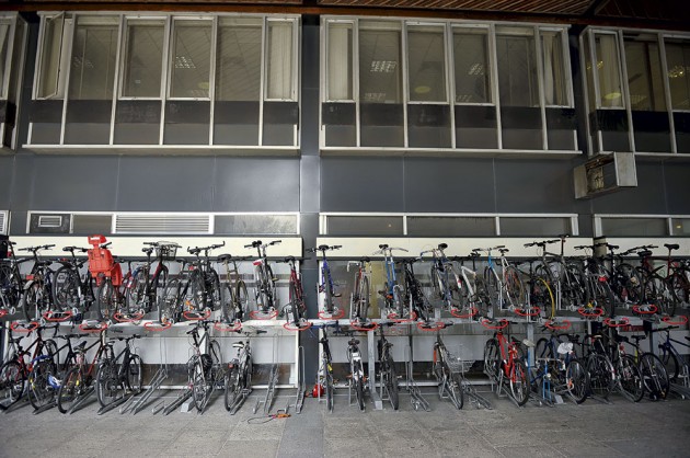 Communal bike park
