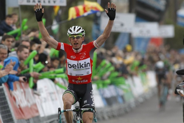 Stef Clement wins stage six of the 2014 Tour of Catalonia