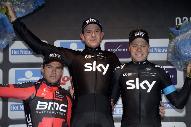 Ian Stannard wins the 2014 Omloop Het Nieuwsblad