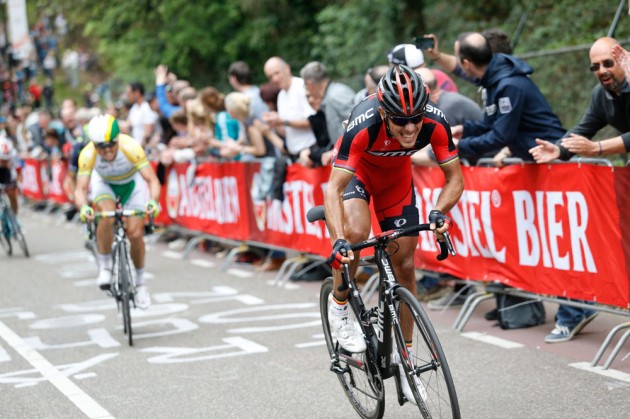 Philippe Gilbert attacks, Amstel Gold Race 2014