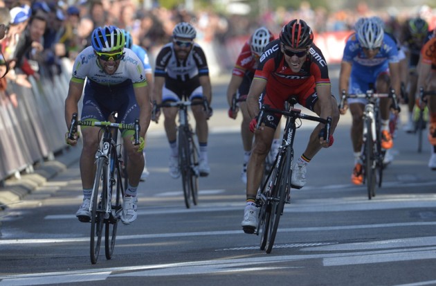 Philippe Gilbert beats Michael Matthews to win the 2014 Brabantse Pijl