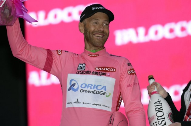 Svein Tuft on stage one of the 2014 Giro d'Italia
