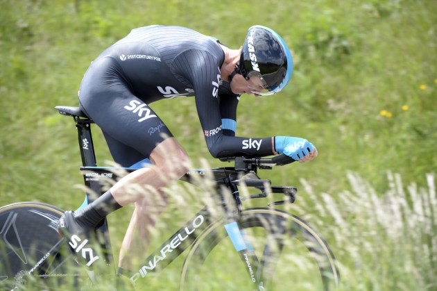 Chris Froome on stage five of the 2014 Tour de Romandie
