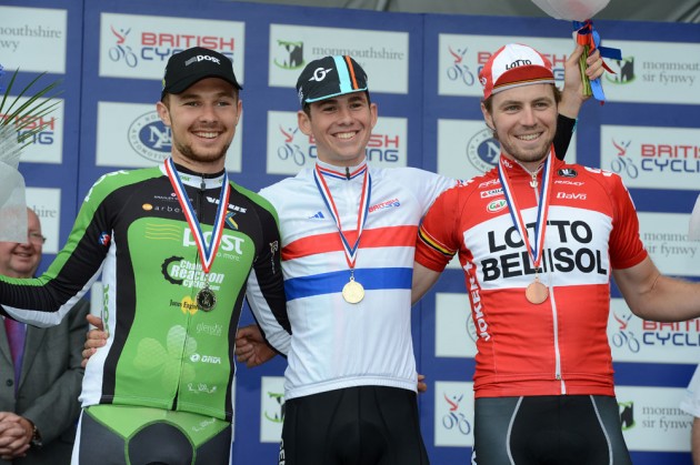 Scott Davies tops under-23 men's podium at British time trial championship