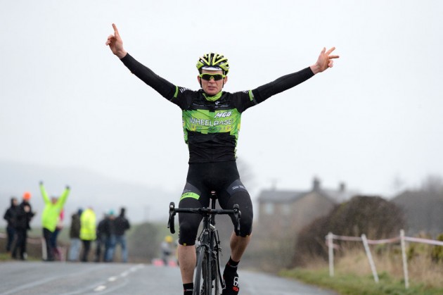 Simon Wilson wins Clayton Velo road race 2014