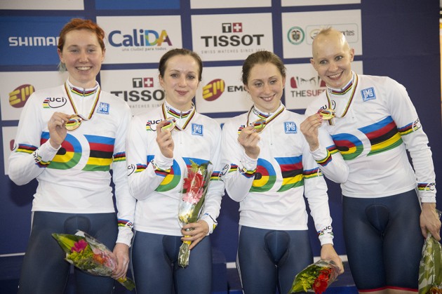 Great Britain women's team pursuit world champions 2014