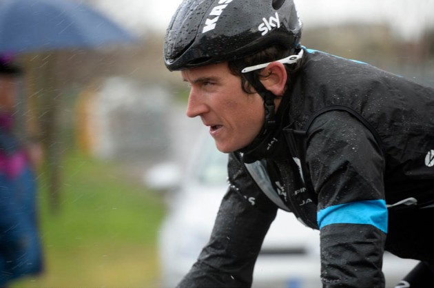 Geraint Thomas in the 2014 Milan-San Remo