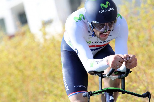 Alex Dowsett on stage three of the 2014 Circuit de la Sarthe