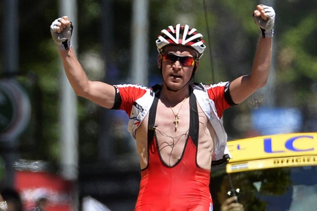 Yuri Trofimov wins on stage four of the 2014 Criterium du Dauphine