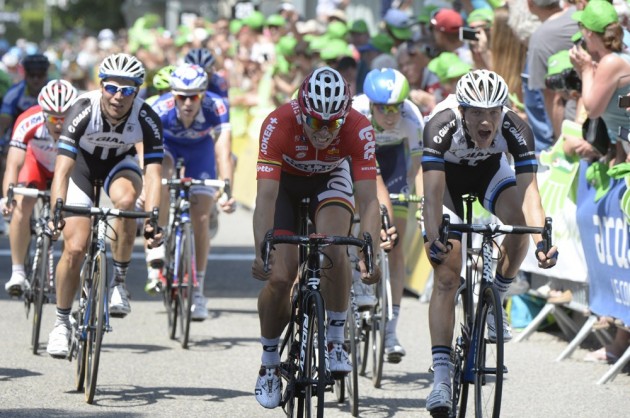 Nikias Arndt wins stage three of the 2014 Criterium du Dauphine