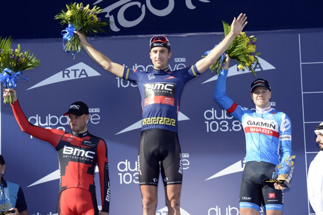 Taylor Phinney after stage four of the 2014 Dubai Tour