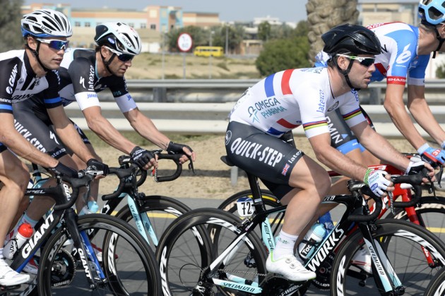 Mark Cavendish on stage three of the 2014 Dubai Tour