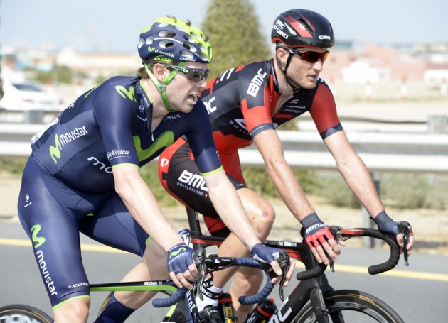 Alex Dowsett and Steven Cummings on stage three of the 2014 Dubai Tour