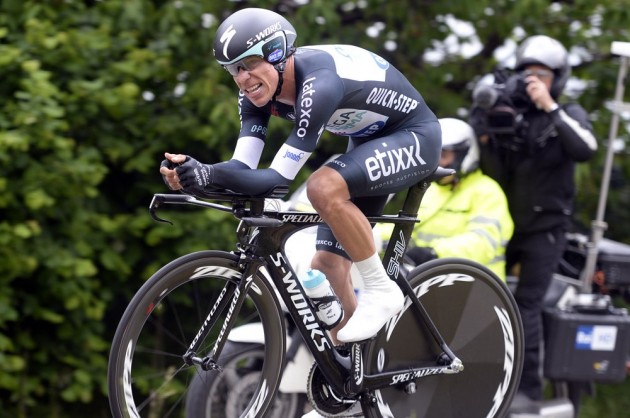 Rigoberto Uran on stage twelve of the 2014 Giro d'Italia