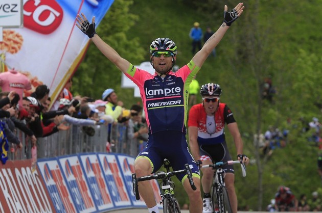 Diego Ulissi wins stage eight of the 2014 Giro d'Italia