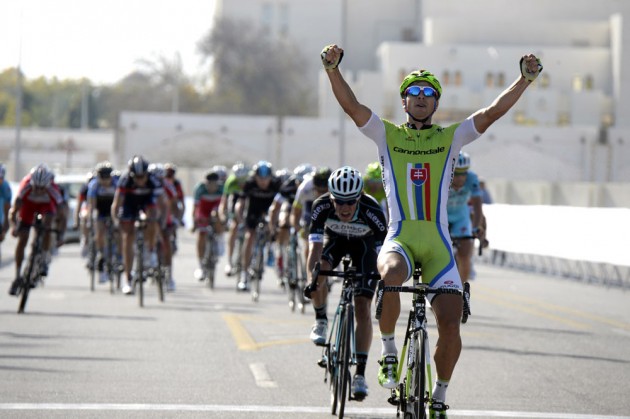 Peter Sagan wins stage four of the 2014 Tour of Oman