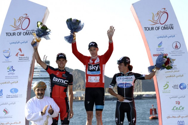 Chris Froome on stage six of the 2014 Tour of Oman