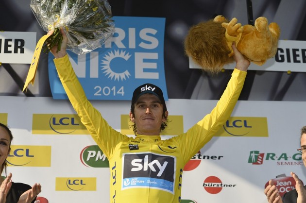 Geraint Thomas on stage five of the 2014 Paris-Nice