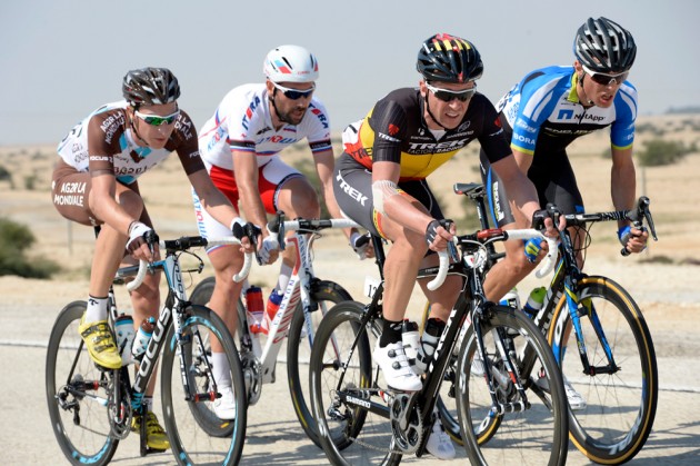 Escape group during stage five of the 2014 Tour of Qatar