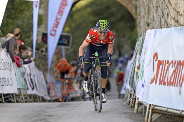 Alejandro Valverde on his way to winning Stage 1 of the 2014 Ruta del Sol