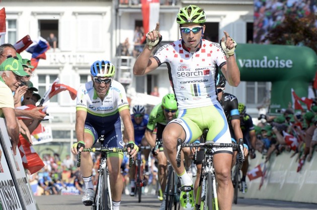 Peter Sagan wins stage three of the 2014 Tour de Suisse